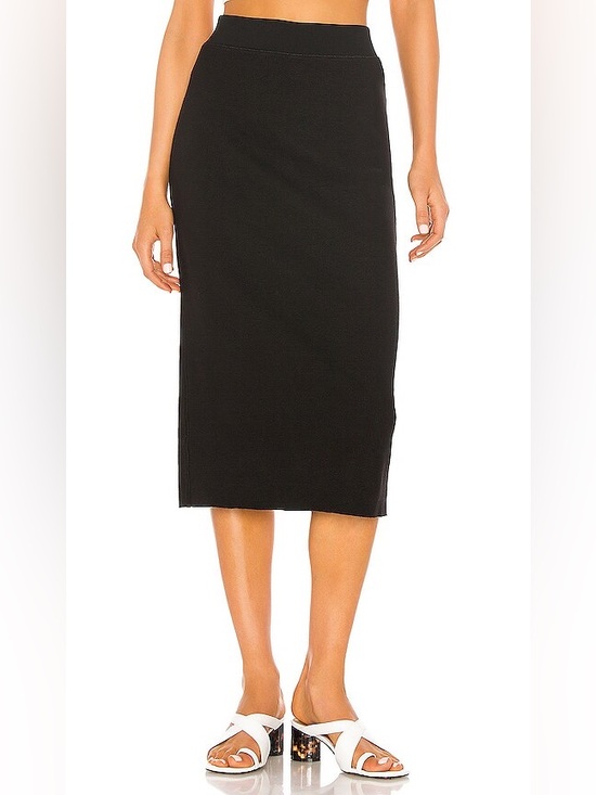 James Perse Dresses & Skirts - Standard James Perse Midi Rib Knit Pencil Skirt Black Size 3 (Large)